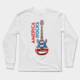 America rocks! Long Sleeve T-Shirt